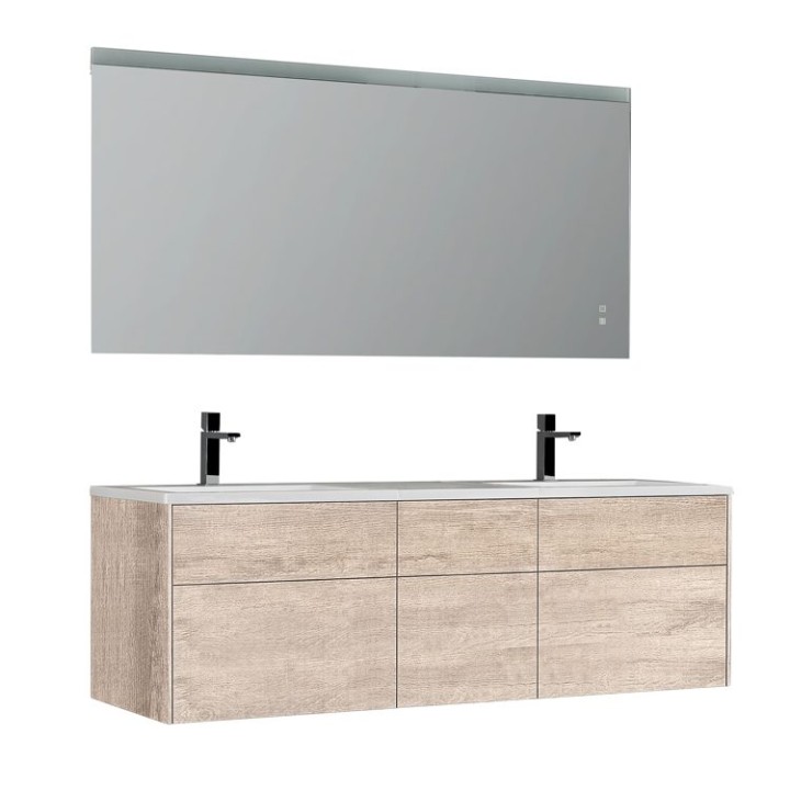 Koupelnový nábytek – set StoneArt Venice VE-1610-II dubový světlý 160×52