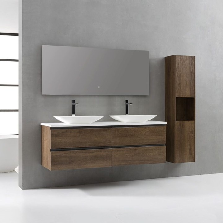 Koupelnová skříňka StoneArt Monte Carlo MC-1600pro-1 dubová tmavá 160×52