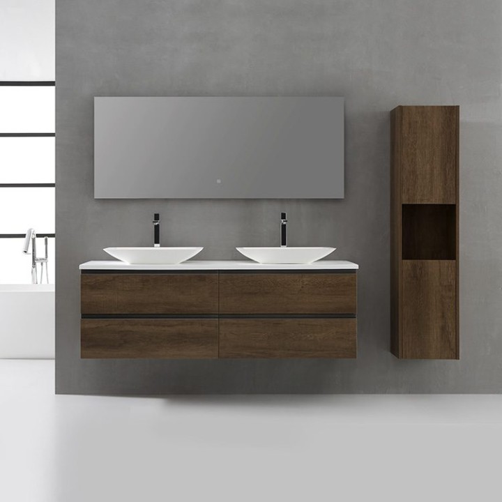 Koupelnová skříňka StoneArt Monte Carlo MC-1600pro-1 dubová tmavá 160×52