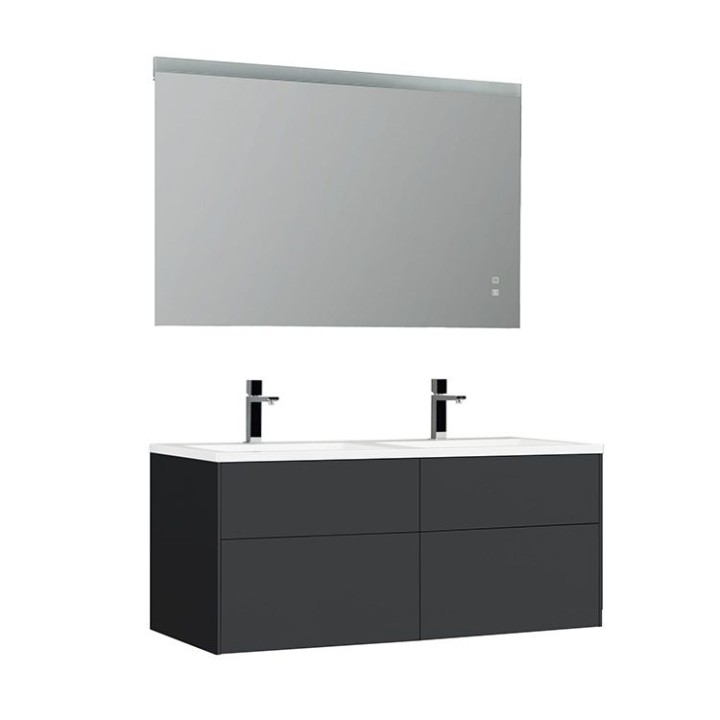 Koupelnový nábytek – set StoneArt Venice VE-1200-II tmavě šedý 120×52