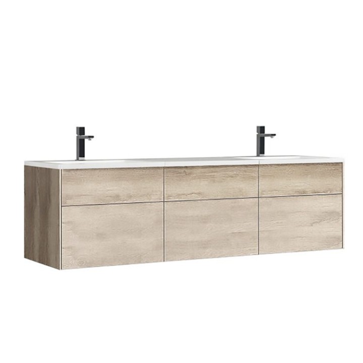 Koupelnová skříňka StoneArt Venice VE-1800-II dubová světlá 180×52