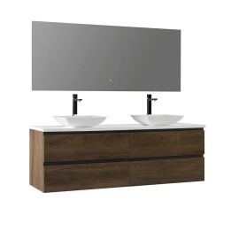 Koupelnový nábytek – set StoneArt Monte Carlo MC-1600pro-2 dubový tmavý 160×52