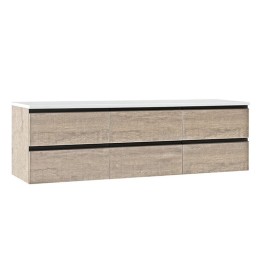 Koupelnová skříňka StoneArt Monte Carlo MC-1800pro dubová světlá 180×52