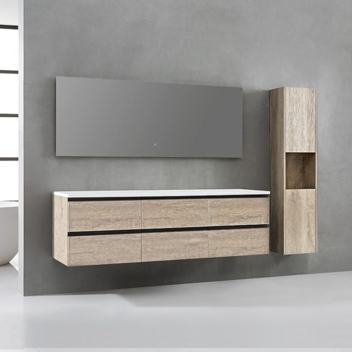 Koupelnová skříňka StoneArt Monte Carlo MC-1800pro dubová světlá 180×52