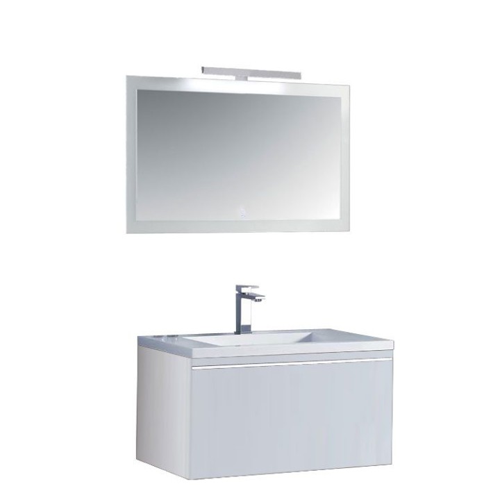 Koupelnový nábytek – set StoneArt Milano ME-0800 bílý 80×45