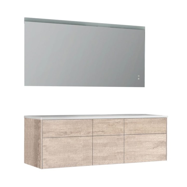 Koupelnový nábytek – set StoneArt Venice VE-1610pro dubový světlý 160×52