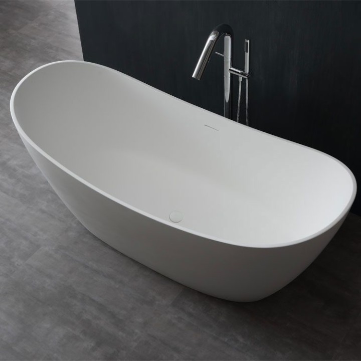 Volně stojící vana StoneArt BS-526 bílá 185×79 lesklá
