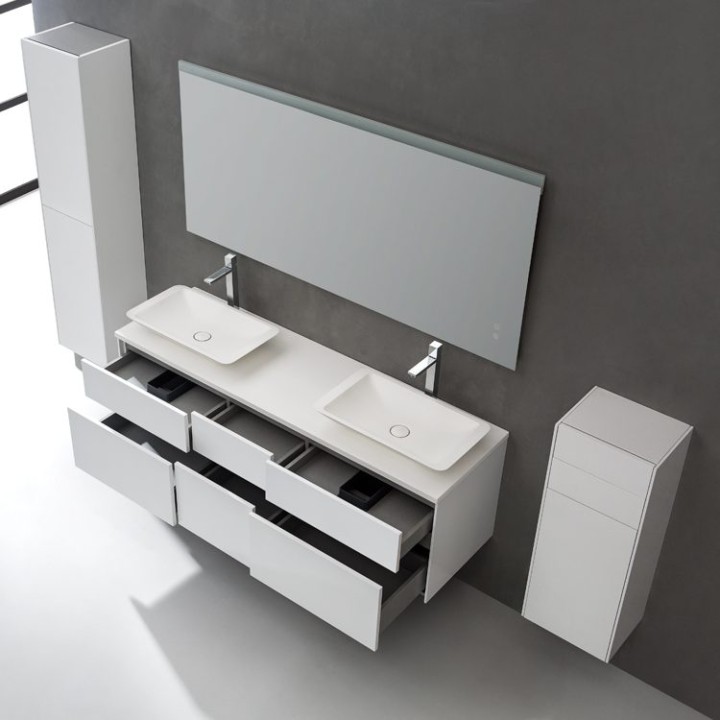 Koupelnová skříňka StoneArt Venice VE-1610pro-1 dubová světlá 160×52