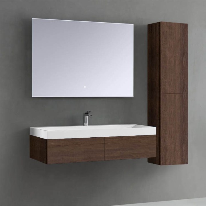 Koupelnový nábytek – set StoneArt Brugge BU-1210 dubový tmavý 120×48