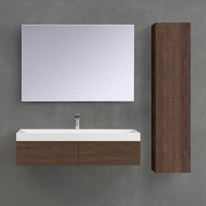 Koupelnový nábytek – set StoneArt Brugge BU-1210 dubový tmavý 120×48