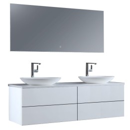 Koupelnový nábytek – set StoneArt Brugge BU-1601pro-3 bílý 160×50