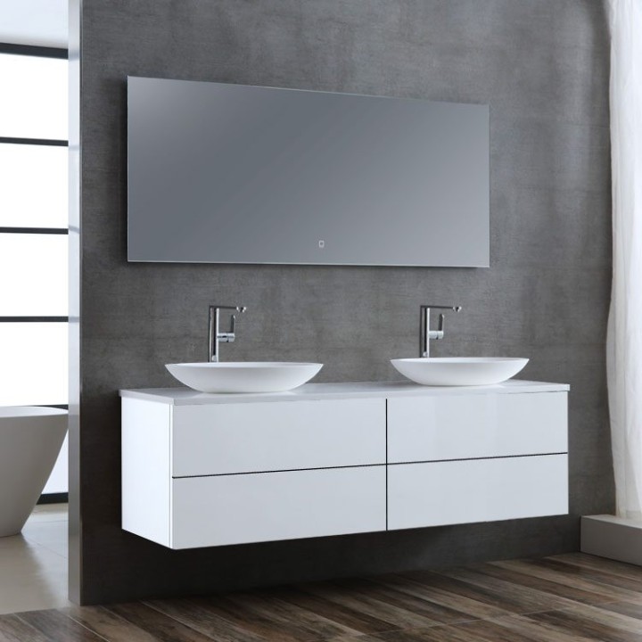 Koupelnový nábytek – set StoneArt Brugge BU-1601pro-3 bílý 160×50