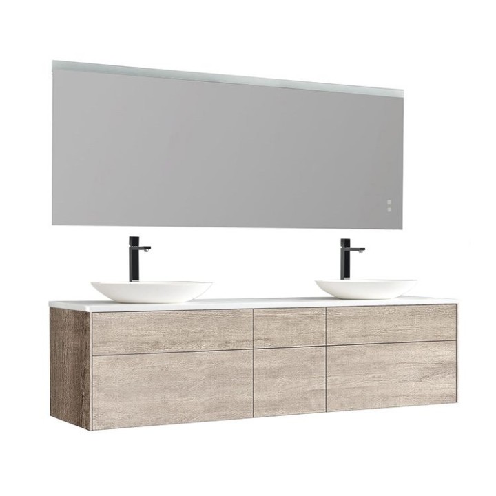 Koupelnový nábytek – set StoneArt Venice VE-2000pro-3 dubový světlý 200×52