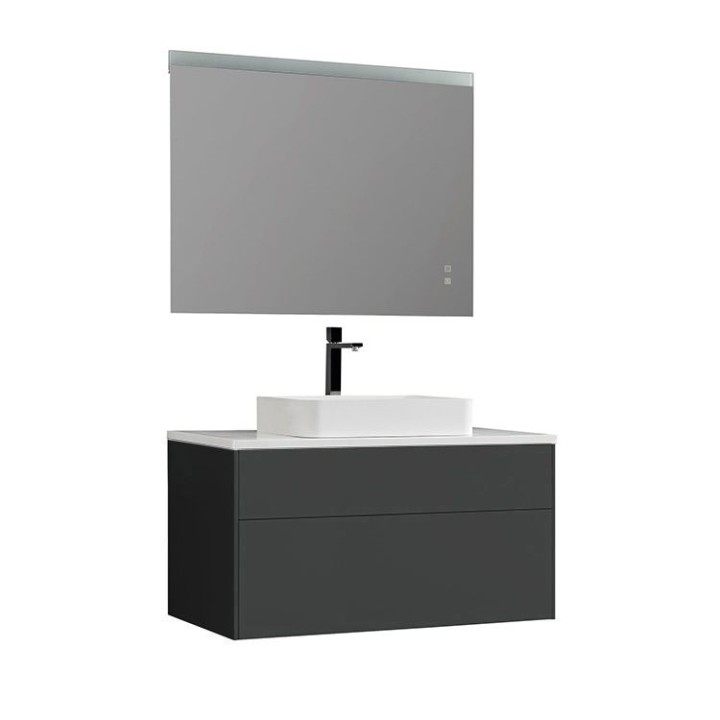 Koupelnový nábytek – set StoneArt Venice VE-1000pro-5 tmavě šedý 100×52
