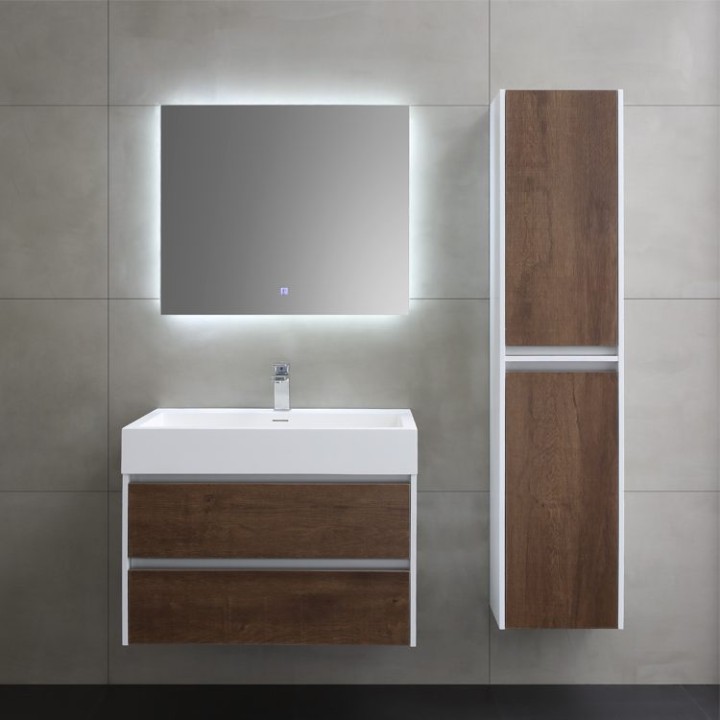 Koupelnový nábytek – set StoneArt Mailand ML-0600 dubový tmavý 60×48
