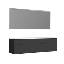 Koupelnový nábytek – set StoneArt Venice VE-1800pro tmavě šedý 180×52