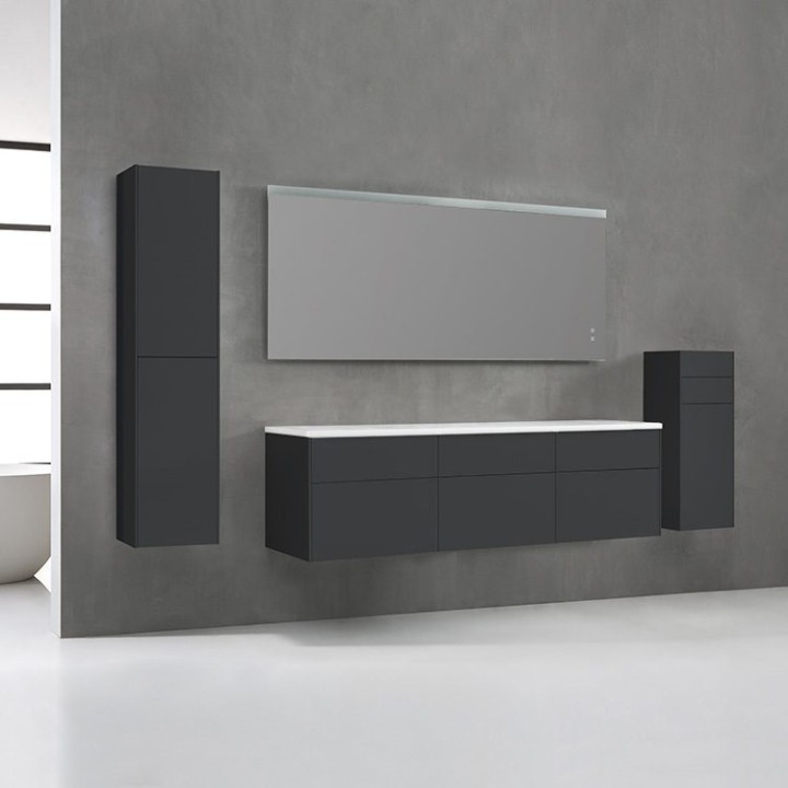 Koupelnový nábytek – set StoneArt Venice VE-1800pro tmavě šedý 180×52