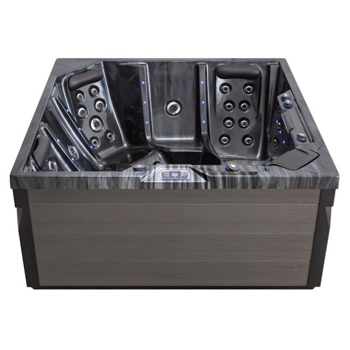 Venkovní vířivka EAGO AWT IN-403 eco CloudyBlack 200×200 šedá