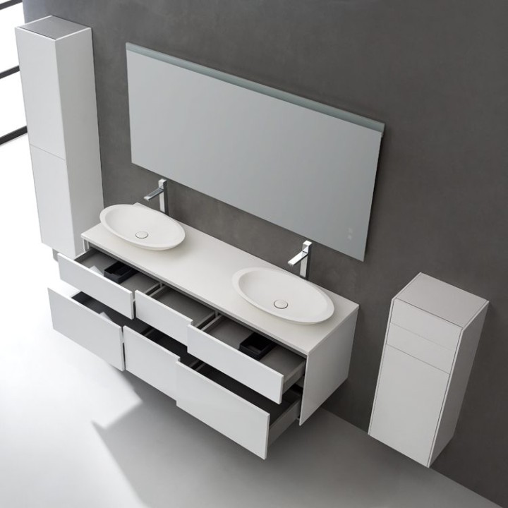 Koupelnová skříňka StoneArt Venice VE-1610pro-3 bílá 160×52