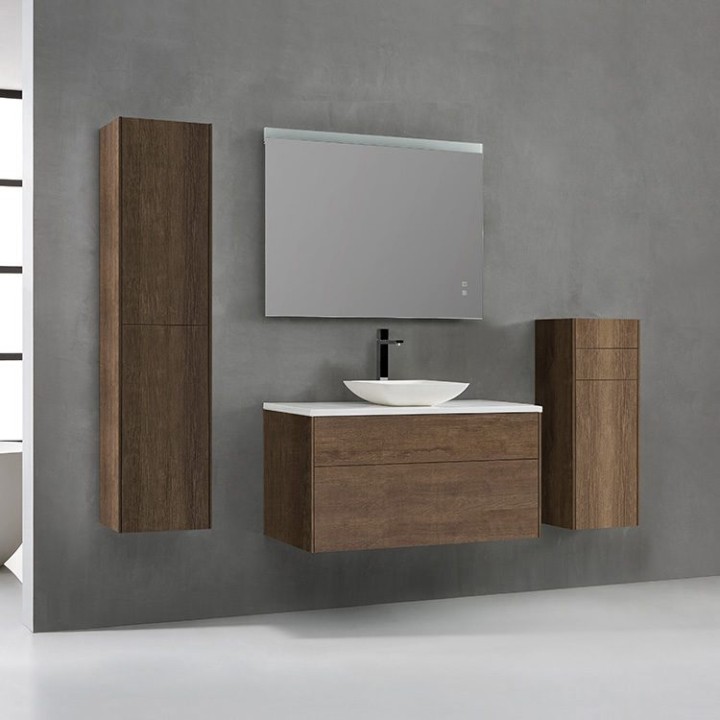 Koupelnový nábytek – set StoneArt Venice VE-1000pro-2 dubový tmavý 100×52