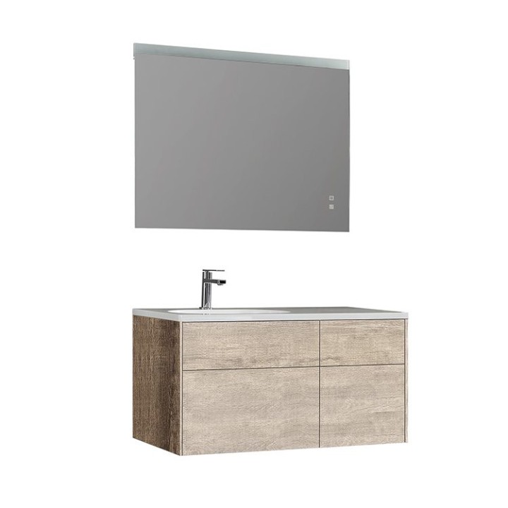 Koupelnový nábytek – set StoneArt Venice VE-1010-I dubový světlý 100×52 levé provedení
