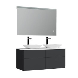 Koupelnový nábytek – set StoneArt Venice VE-1200pro-2 tmavě šedý 120×52
