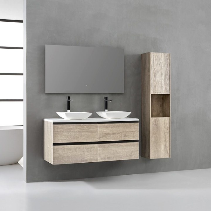 Koupelnová skříňka StoneArt Monte Carlo MC-1200pro-2 dubová světlá 120×52