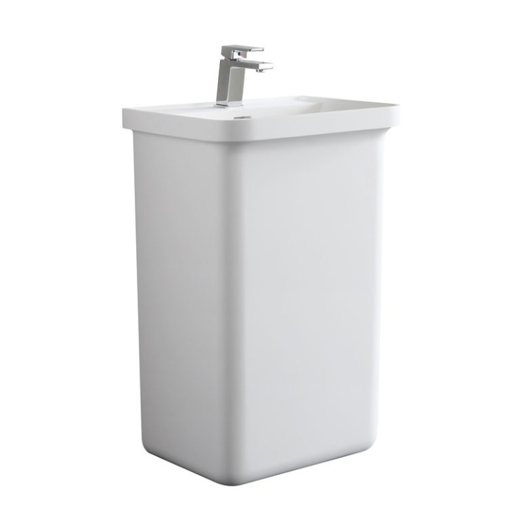 Volně stojící umyvadlo StoneArt LZ518 bílé 52×45 lesklé