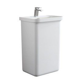 Volně stojící umyvadlo StoneArt LZ518 bílé 52×45 matné