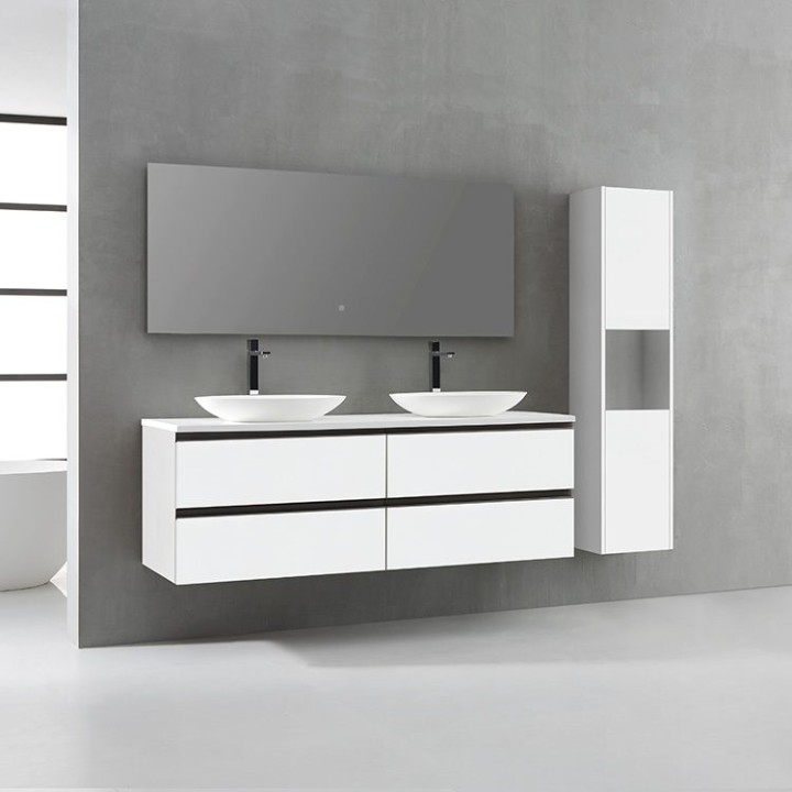 Koupelnový nábytek – set StoneArt Monte Carlo MC-1600pro-3 bílý 160×52