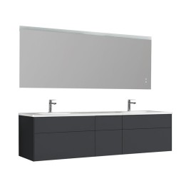 Koupelnový nábytek – set StoneArt Venice VE-2000-I tmavě šedý 200×52