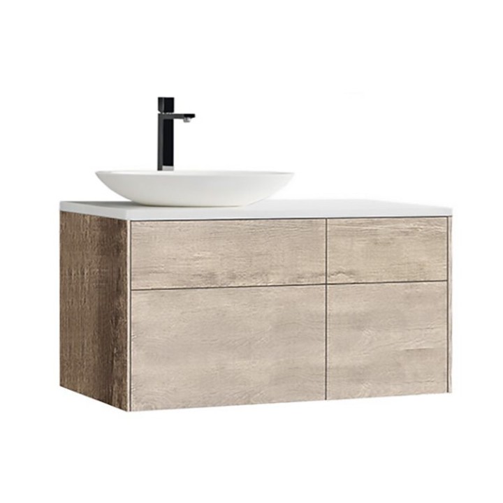 Koupelnová skříňka StoneArt Venice VE-1010pro-3 dubová světlá 100×52 levé provedení