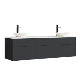 Koupelnová skříňka StoneArt Venice VE-1800pro-4 tmavě šedá 180×52