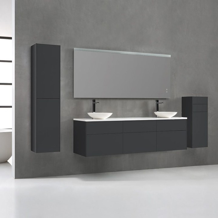 Koupelnová skříňka StoneArt Venice VE-1800pro-4 tmavě šedá 180×52
