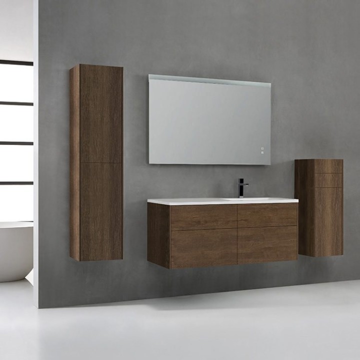 Koupelnová skříňka StoneArt Venice VE-1210-II dubová tmavá 120×52 pravé provedení