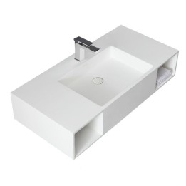 Umyvadlo StoneArt LQ710 bílé 100×48 lesklé