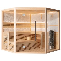 Finská sauna EAGO AWT E1816A borovice 220×220 9 kW Cilindro