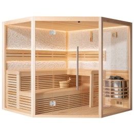 Finská sauna EAGO AWT E1816A borovice 220×220 9 kW Vega