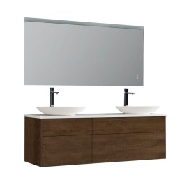 Koupelnový nábytek – set StoneArt Venice VE-1610pro-3 dubový tmavý 160×52