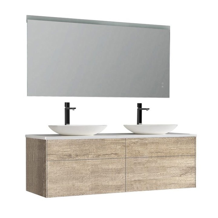 Koupelnový nábytek – set StoneArt Venice VE-1600pro-3 dubový světlý 160×52