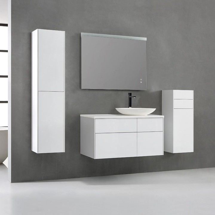 Koupelnová skříňka StoneArt Venice VE-1010pro-3 bílá 100×52 pravé provedení