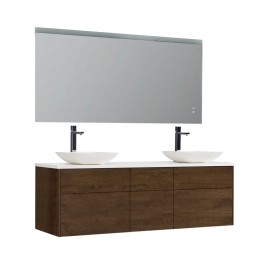 Koupelnový nábytek – set StoneArt Venice VE-1610pro-2 dubový tmavý 160×52