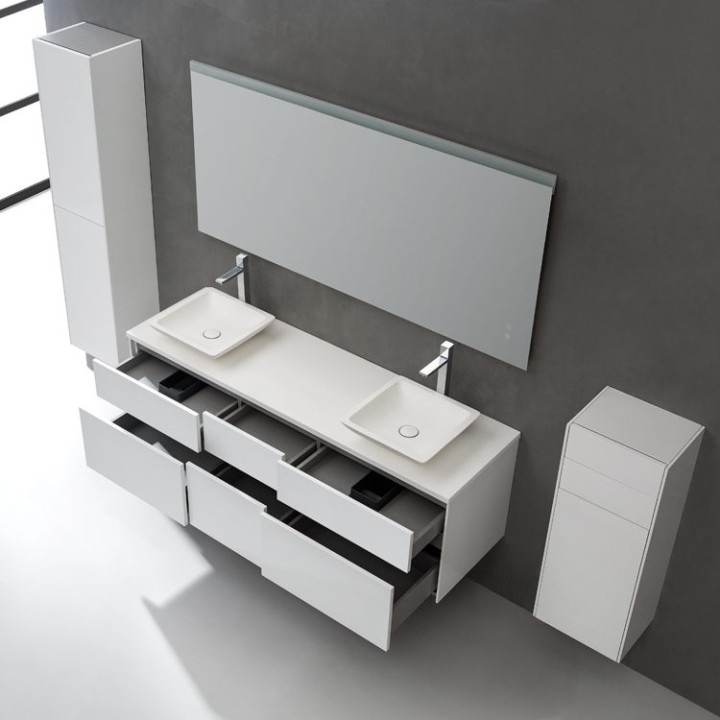 Koupelnová skříňka StoneArt Venice VE-1610pro-2 dubová světlá 160×52