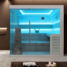 Luxusní finská sauna Bellagio E1246C Kiwi 180x180x216
