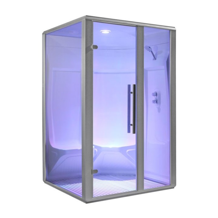 Parní sauna EAGO AWT S200D alu 114×131 pravé provedení