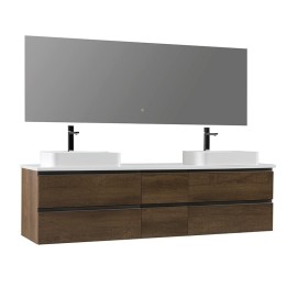Koupelnový nábytek – set StoneArt Monte Carlo MC-2000pro-5 dubový tmavý 200×52