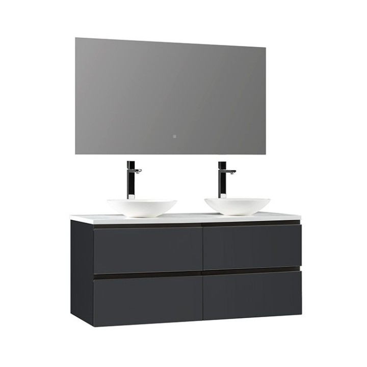 Koupelnový nábytek – set StoneArt Monte Carlo MC-1200pro-4 tmavě šedý 120×52
