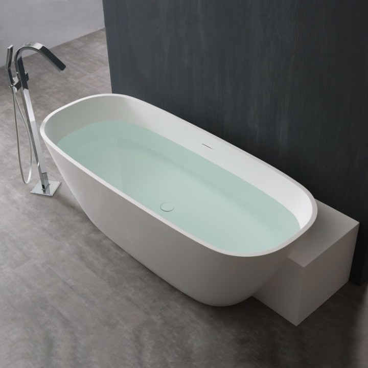 Volně stojící vana StoneArt BS-529 bílá 185×81 matná