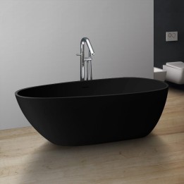 Volně stojící vana StoneArt BS-505 černá 171×85 matná