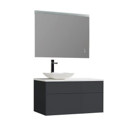Koupelnový nábytek – set StoneArt Venice VE-1010pro-2 tmavě šedý 100×52 levé provedení
